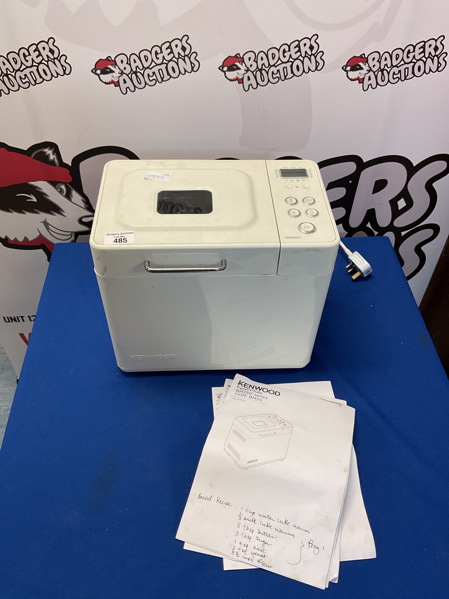 485 Kenwood rapid bake BM250 series breadmaker