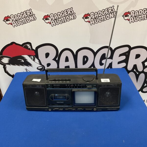 Vintage Radio Shack TV-AM/FM stereo cassette recorder
