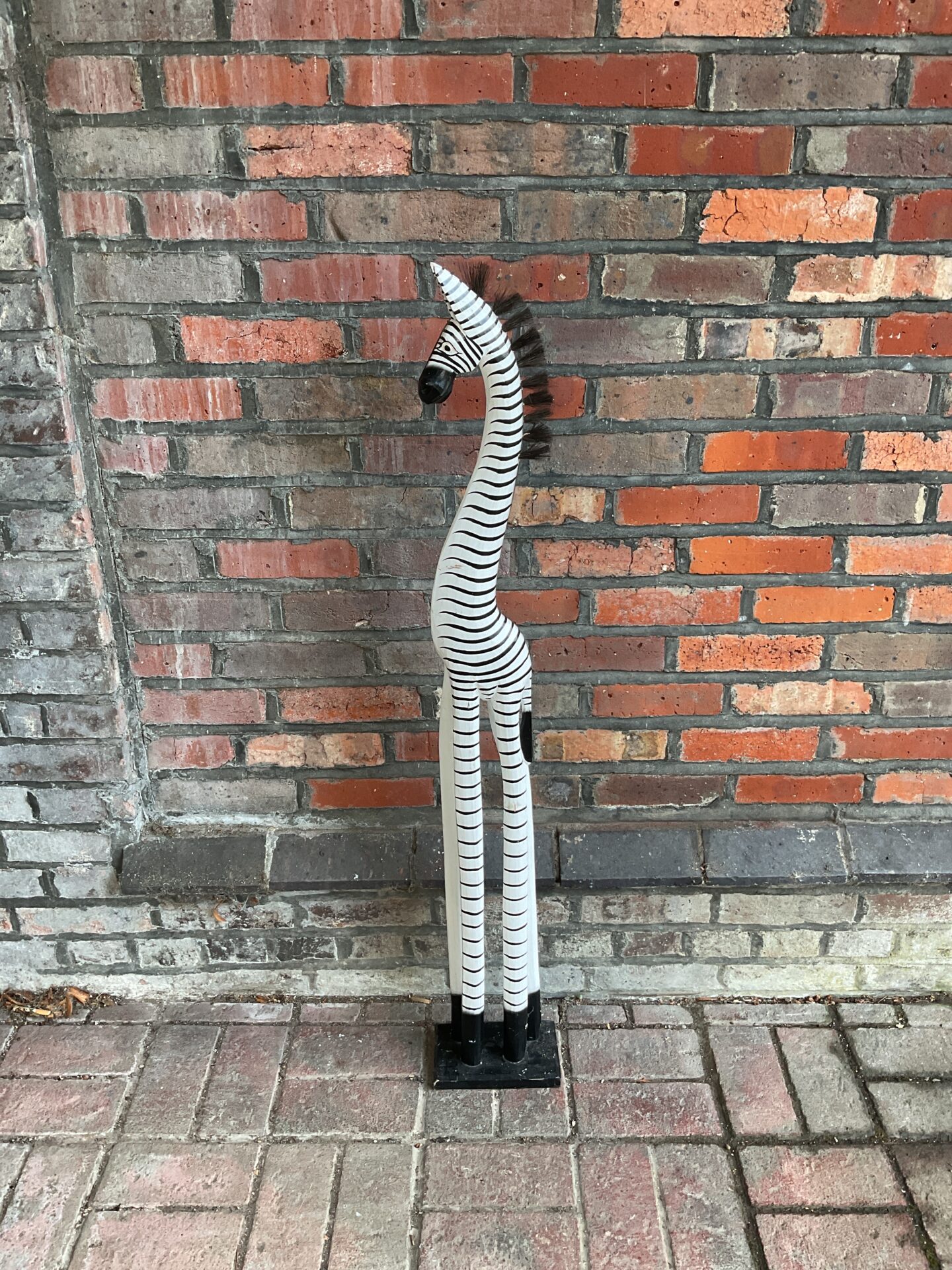 057 Large wooden zeba 48” tall