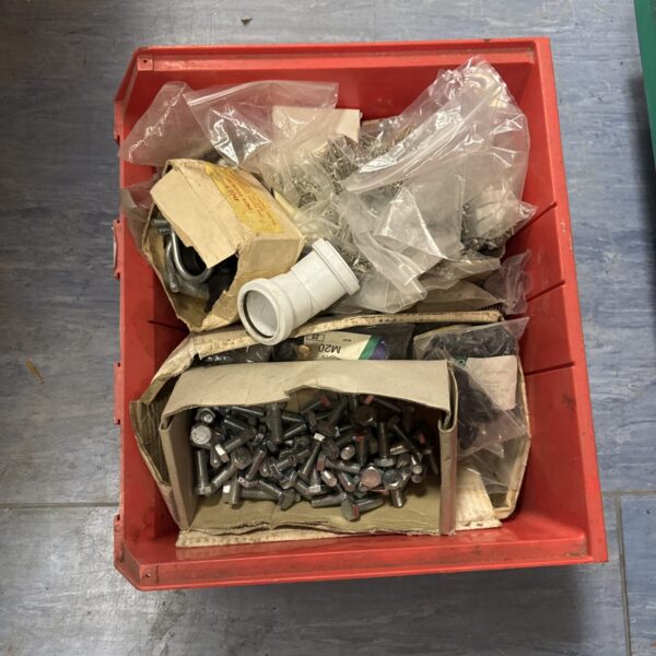 Assorted bolts and screws in a shed clearance lot.