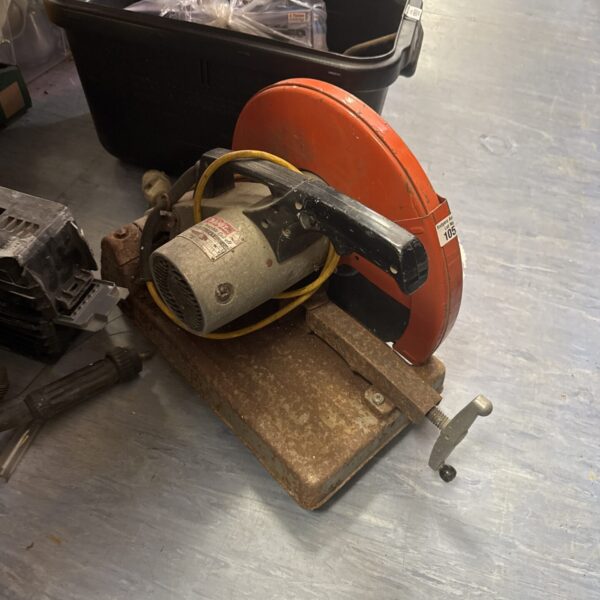 Vintage Makita 110v chop saw for metal cutting.