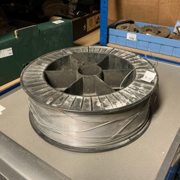 Spool of aluminium welding wire for MIG welding applications.