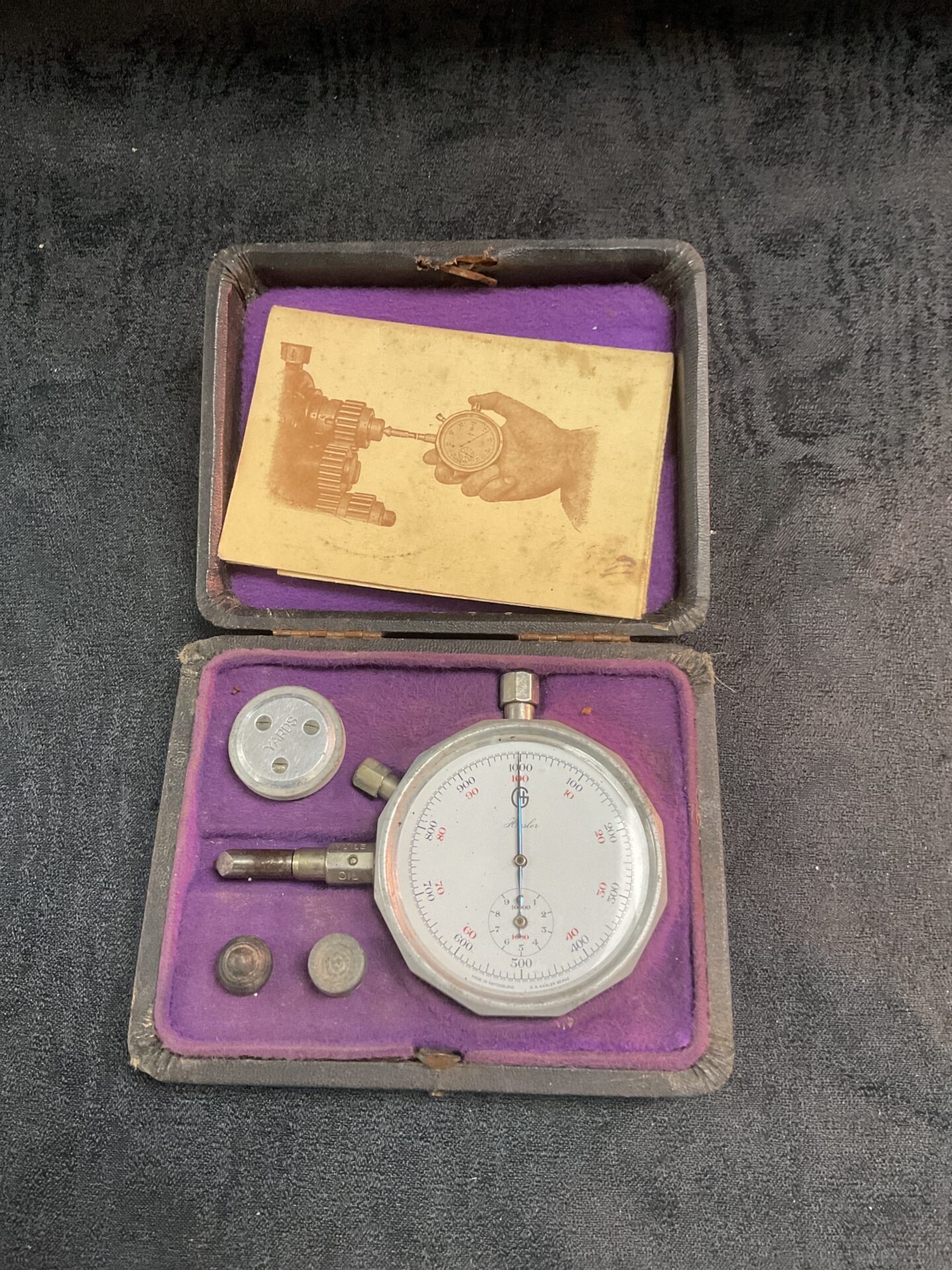 787 Hadley Swiss Engineers Tachometer Rev counter