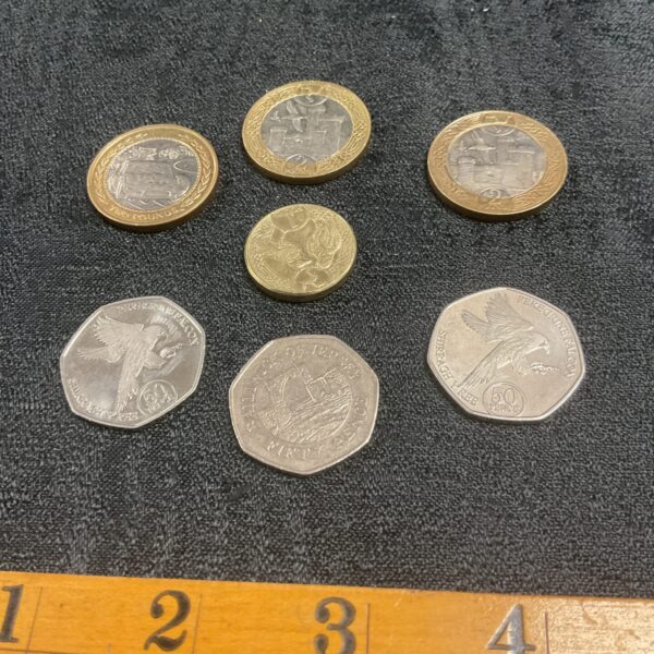 Isle of Man and Jersey coin lot for collectors.