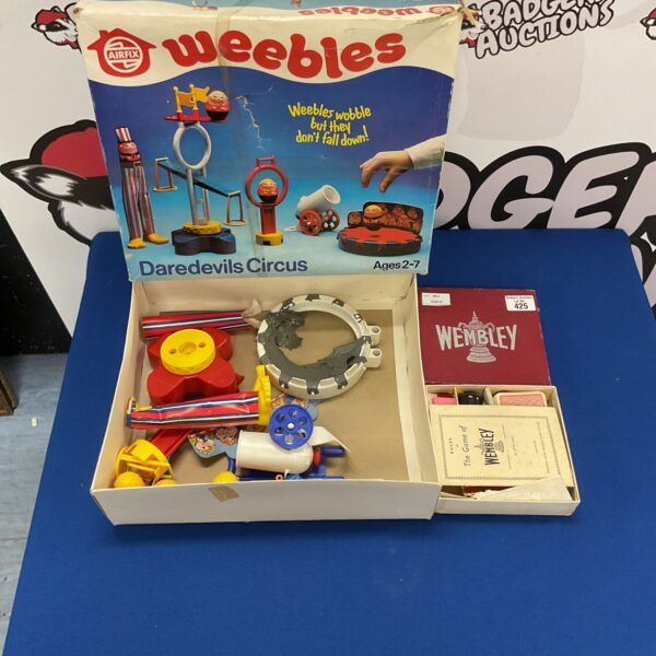 Vintage Airfix Weebles Wembley board game in original box.