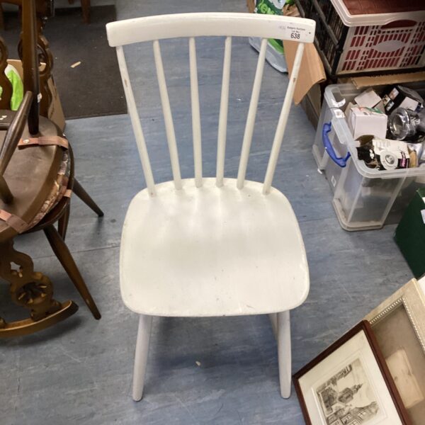 Vintage Ercol stick back chair with beech wood frame.