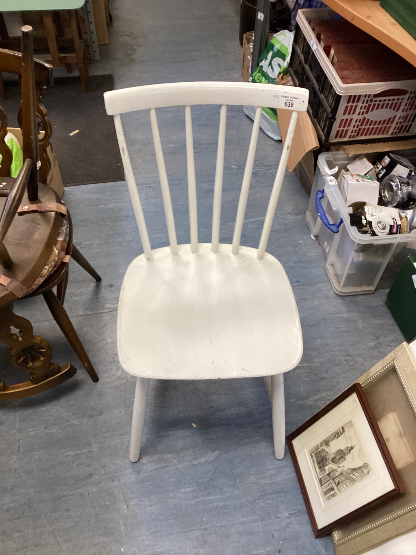 549 Vintage Ercol stick back chair