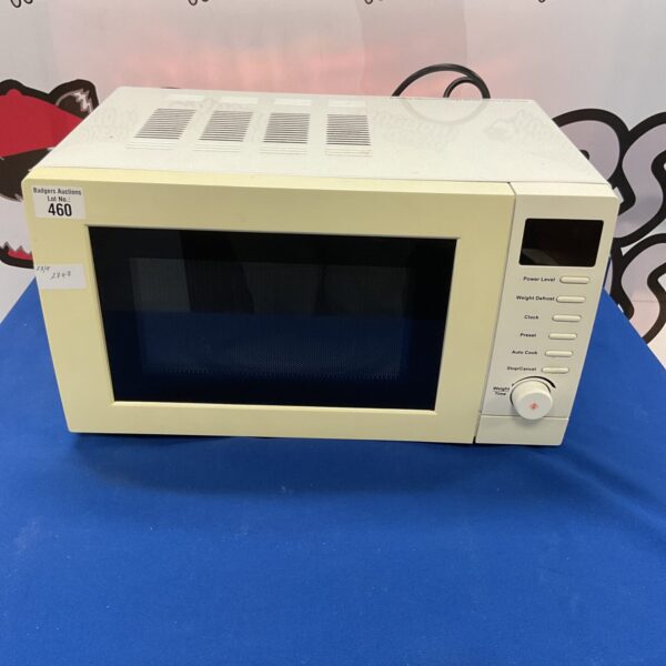 White George Home microwave appliance on display.
