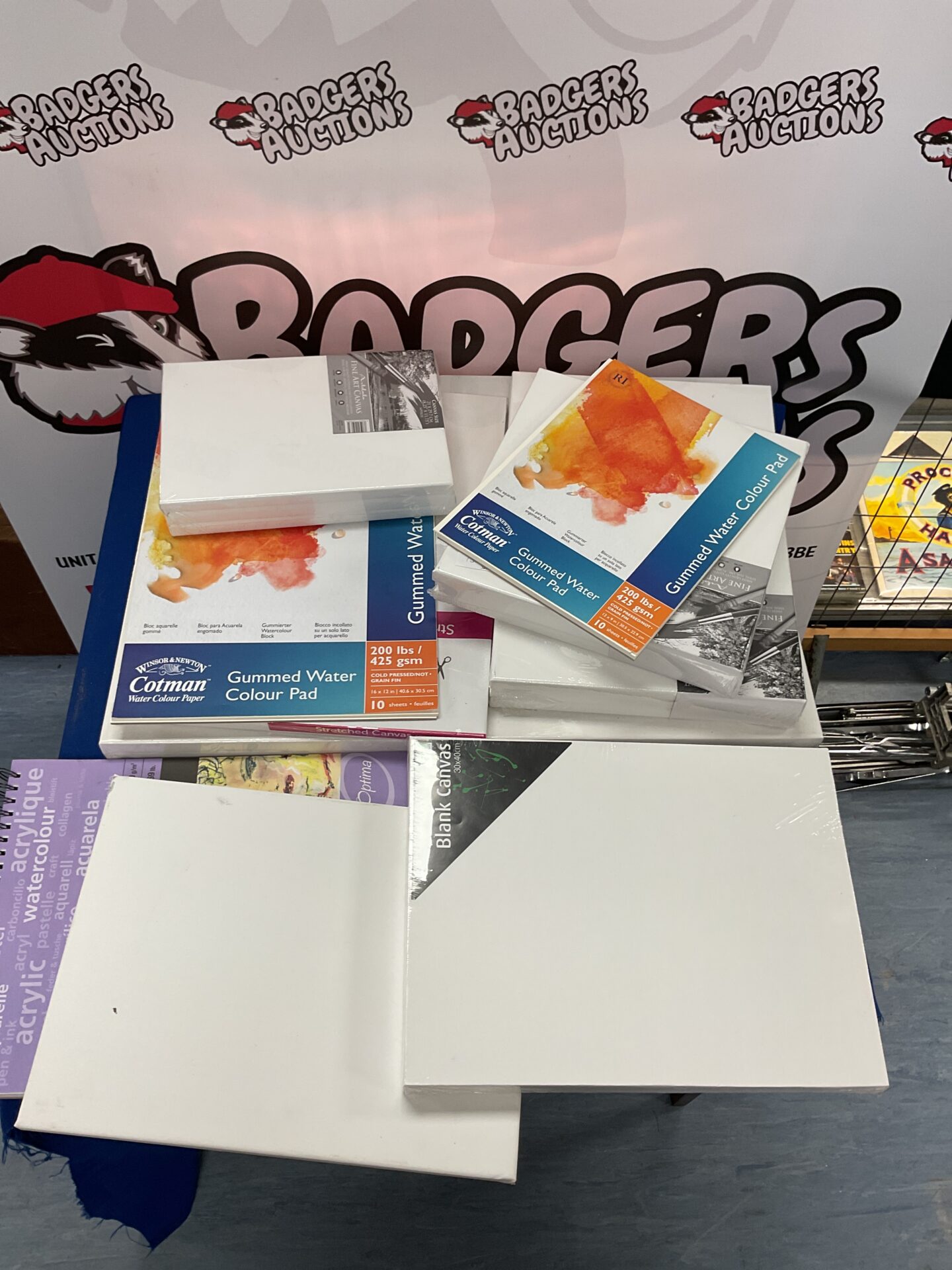 459 Wide variety of different shape and size canvases