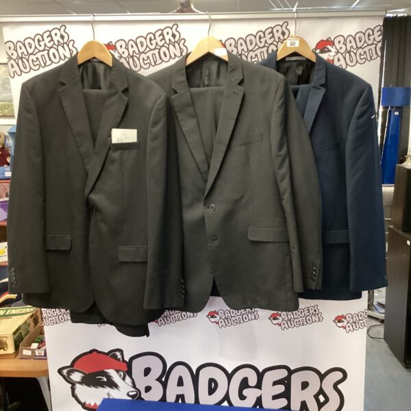 Lot of three men's suits including Marks & Spencer size 36.