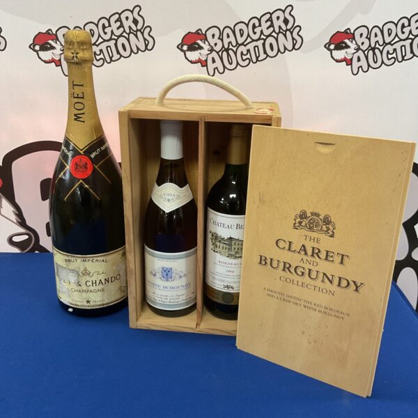 Champagne and claret wine collection featuring Moët & Chandon.