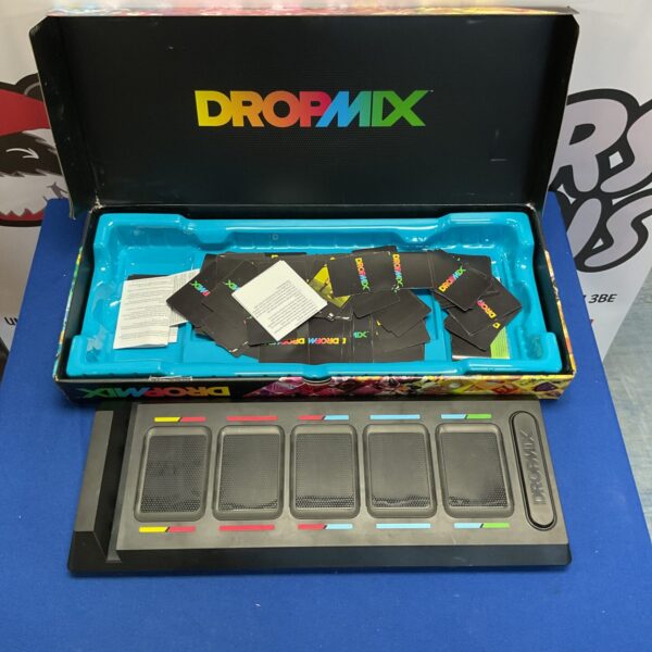 Hasbro Dropmix game system with card slots for music mixing.