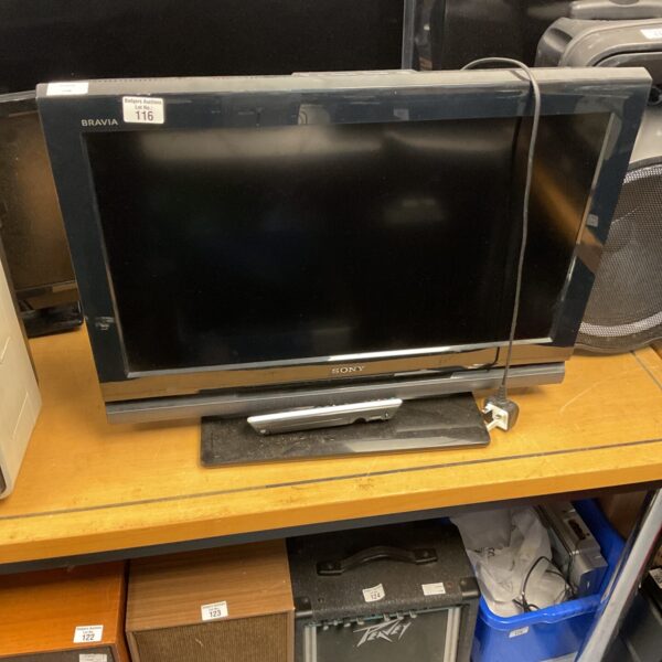 Black Sony Bravia 26 inch LCD television for home entertainment.
