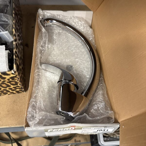 Chrome Ferro bva4a kitchen mixer tap for sink installation.