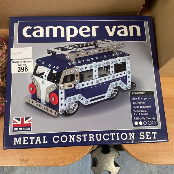 Vintage metal camper van kit, model 396, UK design.