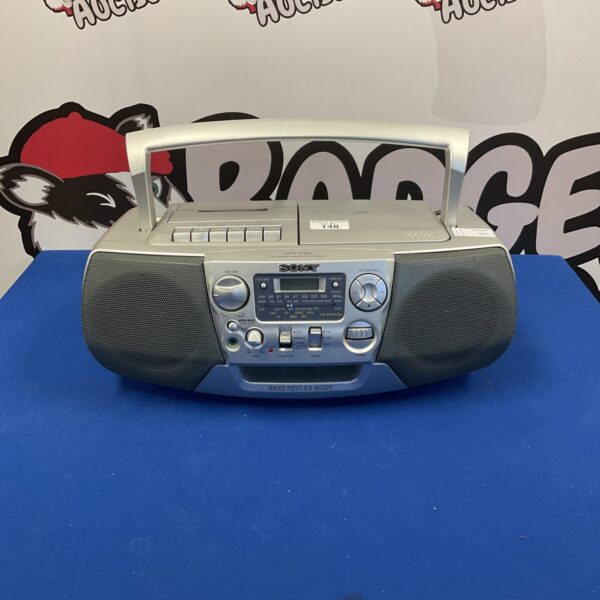 Vintage Sony CFD-V31L radio cassette recorder boombox with CD player.