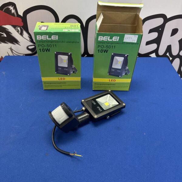 Two Belei 10W LED wall lights, model PO-5011, for outdoor use.