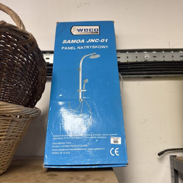 Weco Samoa JC-1 shower kit panel for bathroom installation.