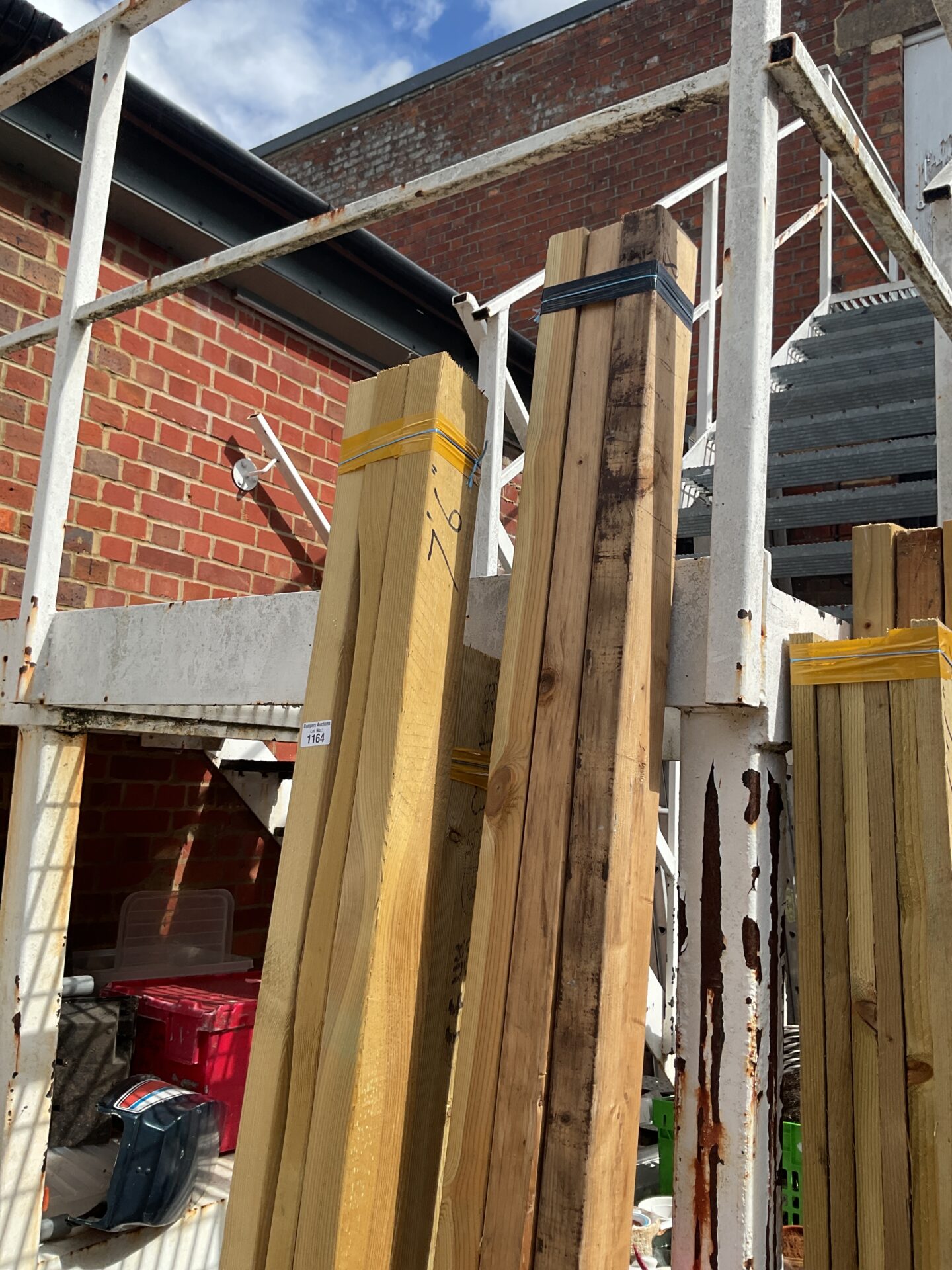 1164 Three bundles of 7’6” timber