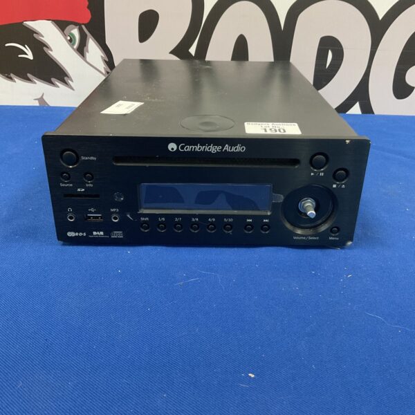 Vintage Cambridge Audio One DX1 micro stereo system front view.