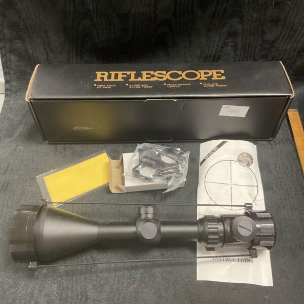 New in box 3-9x56 riflescope with mounts for sale.