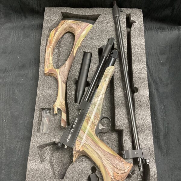 Victory CP2 .22 Co2 pistol with rifle conversion and silencer.