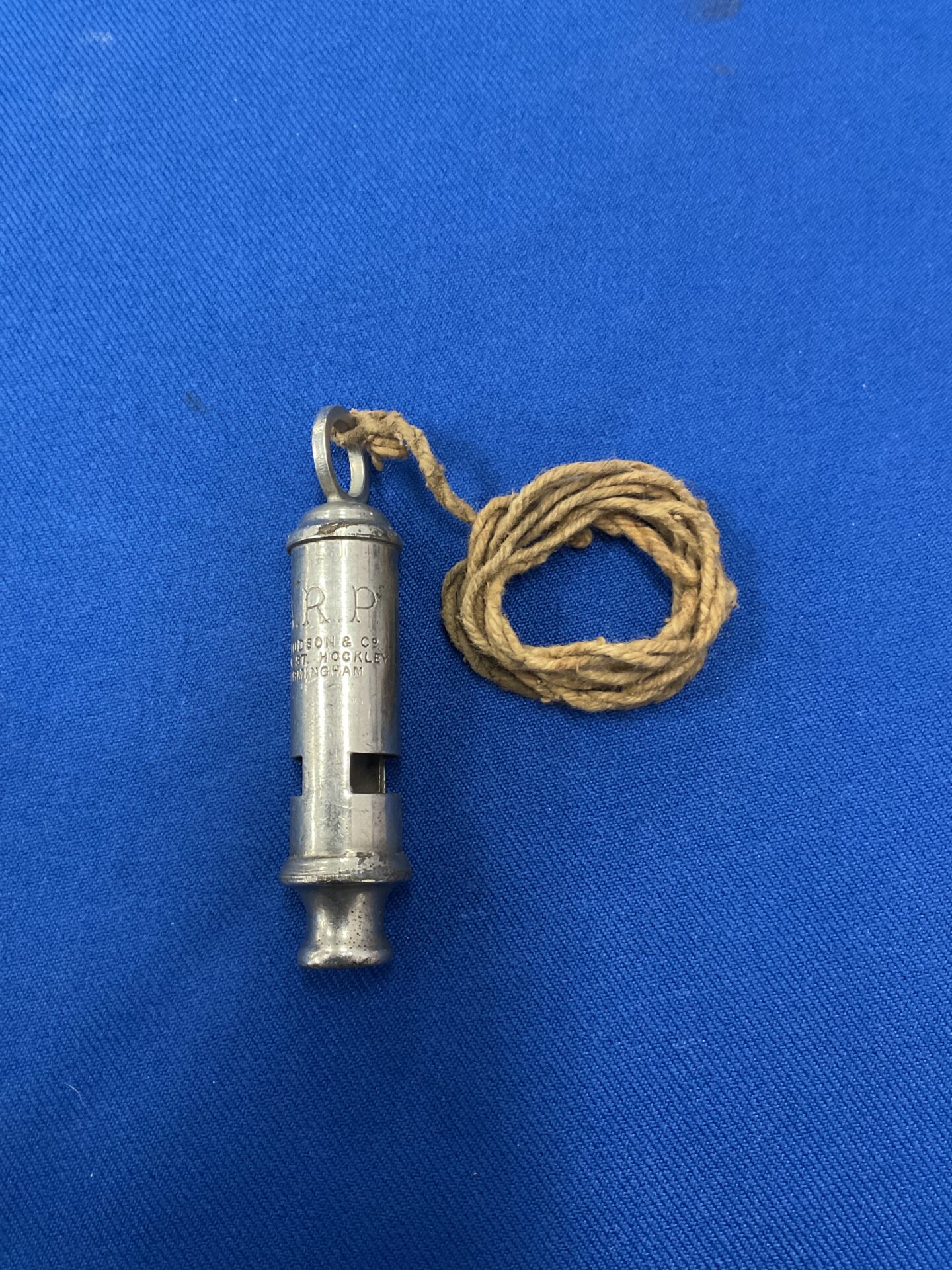 869 J hudson & co ARP ww2 whistle