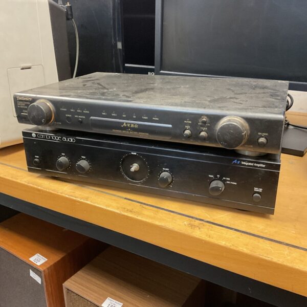 Vintage Technics and Cambridge Audio amplifiers for sale.