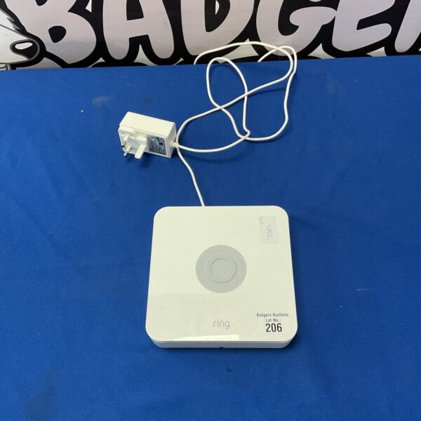 Front view of the Ring Doorbell Base Station security hub.