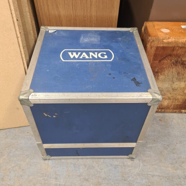 Vintage Wang flight case for equipment transport and storage.