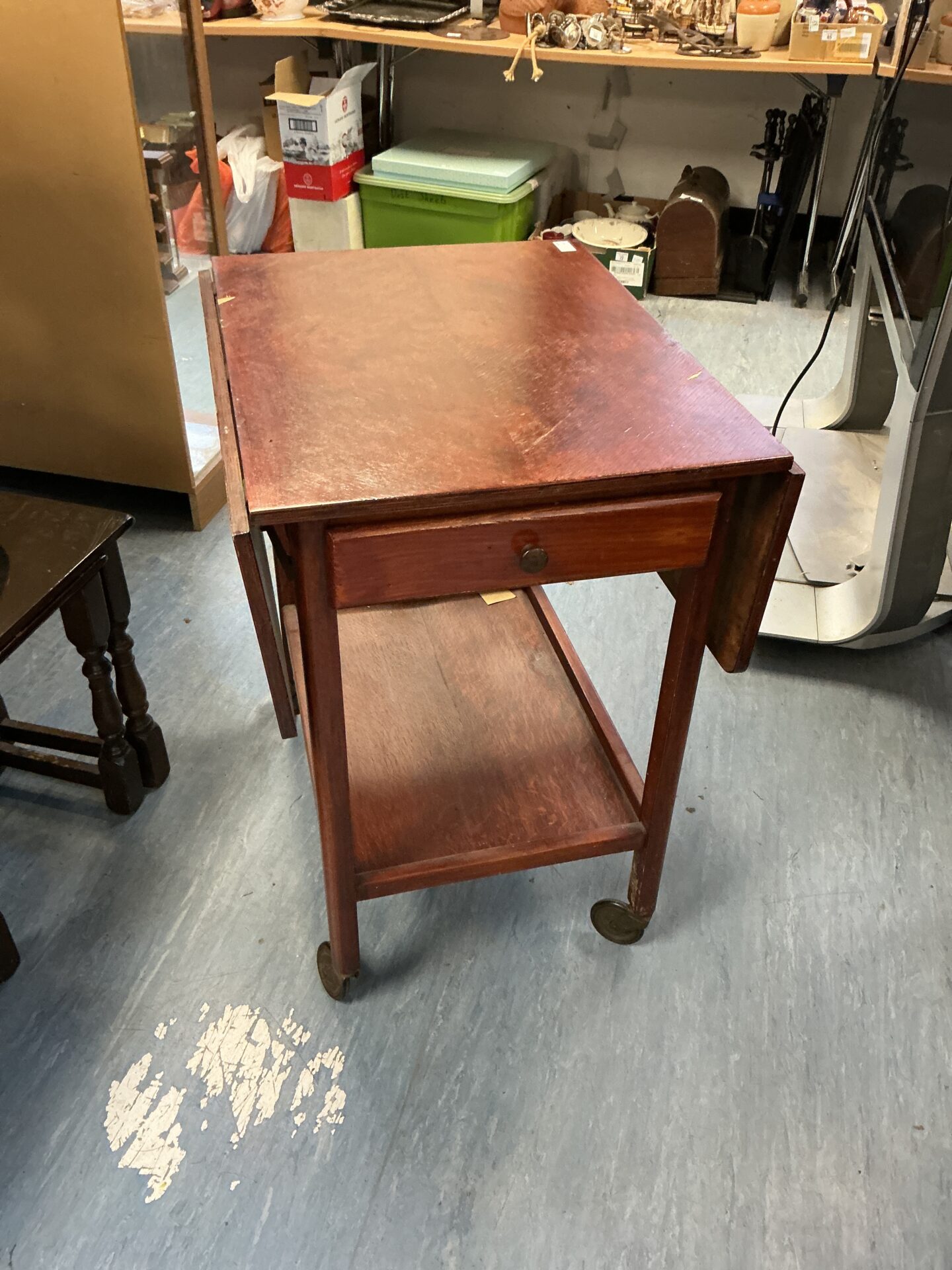 725 Extending Mahogany Tea Trolley