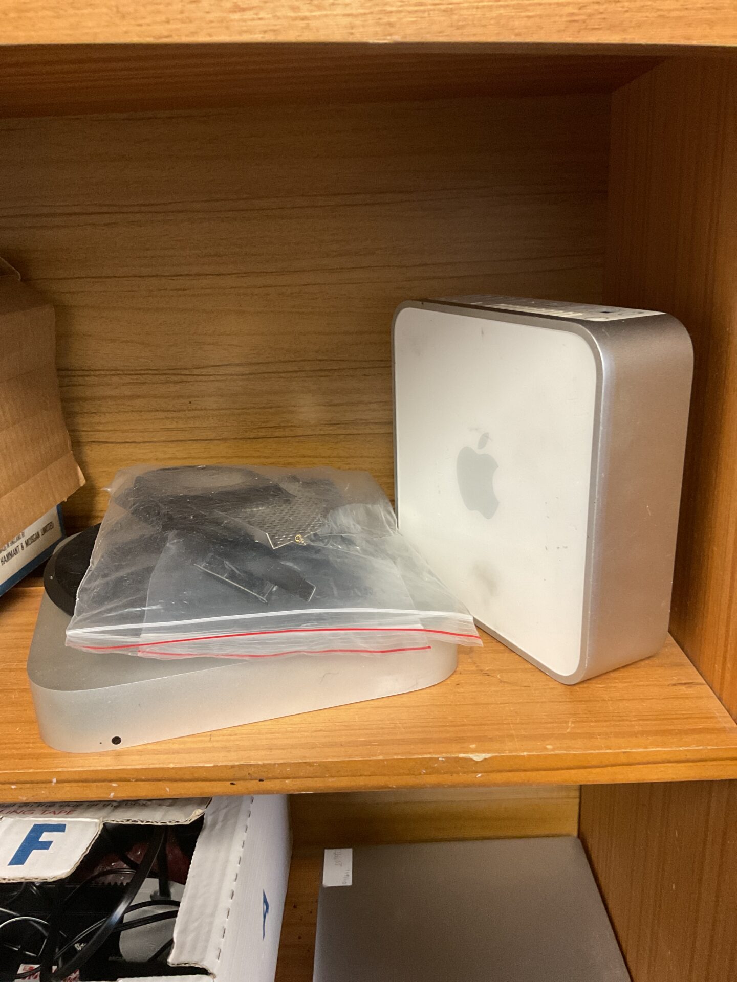 200 Two Apple MacMinis, one powers on with broken fan, one for spares and repairs