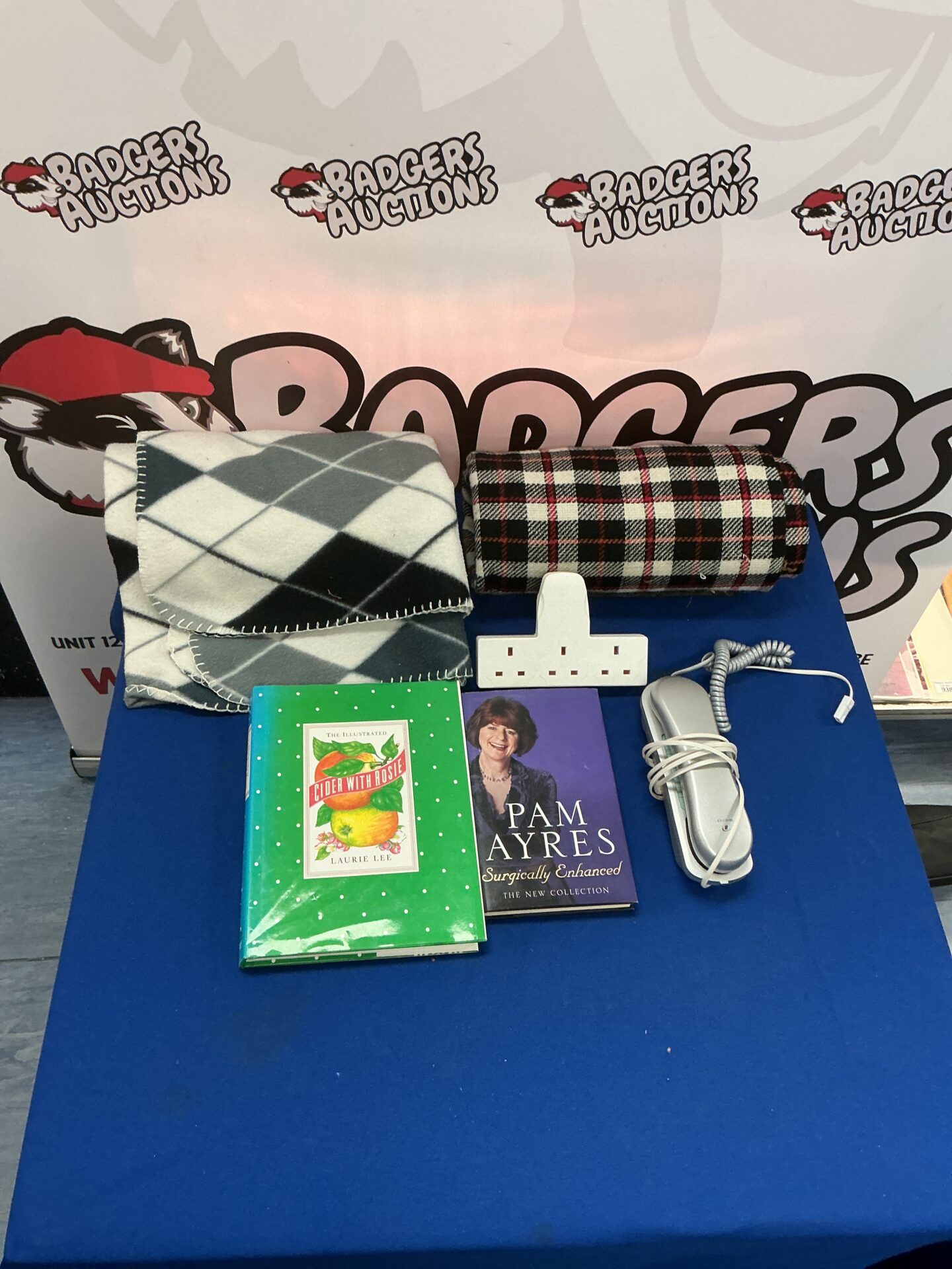 770 Box of mixed items inc thermos blanket