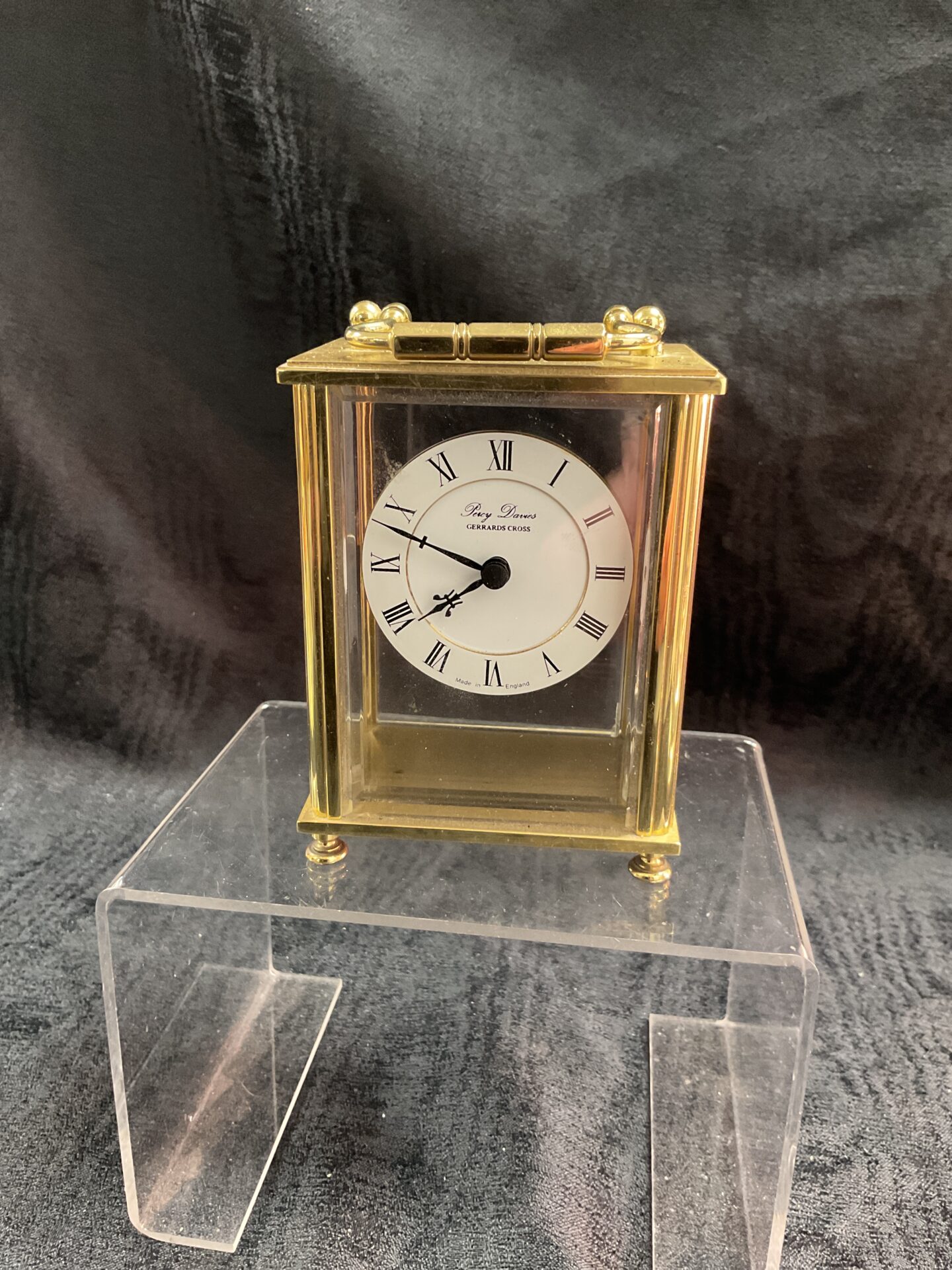 918 Brass Carriage clock percy davies gerrards cross