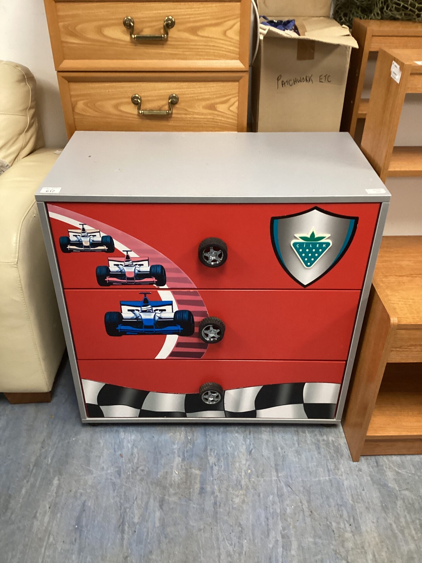 612 Cilek F1 themed kids chest of drawers