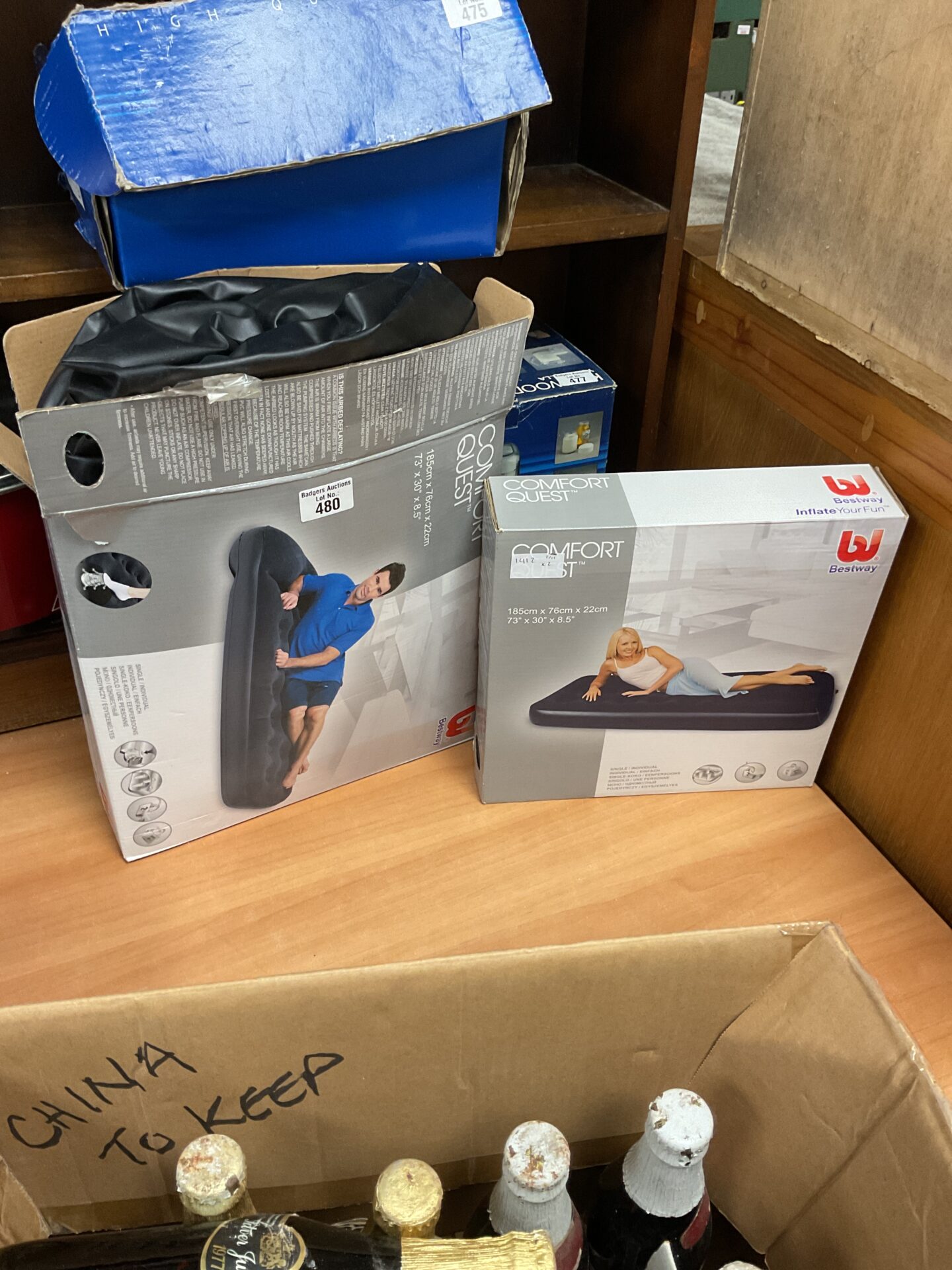 480 Two comfort quest inflatable beds
