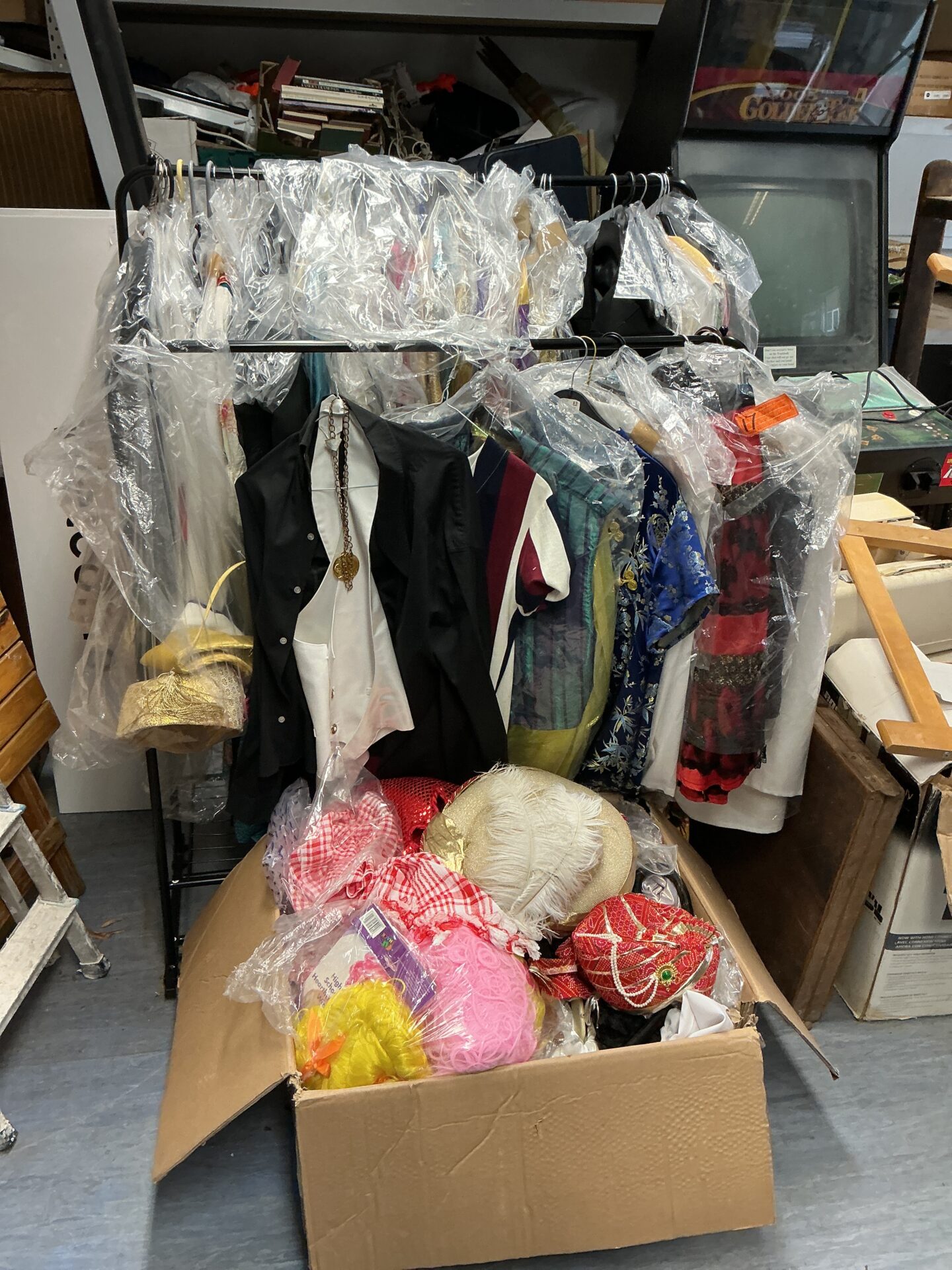 1281 Large quantity of Fancy Dress Costumes (Clothes Rail not Included)