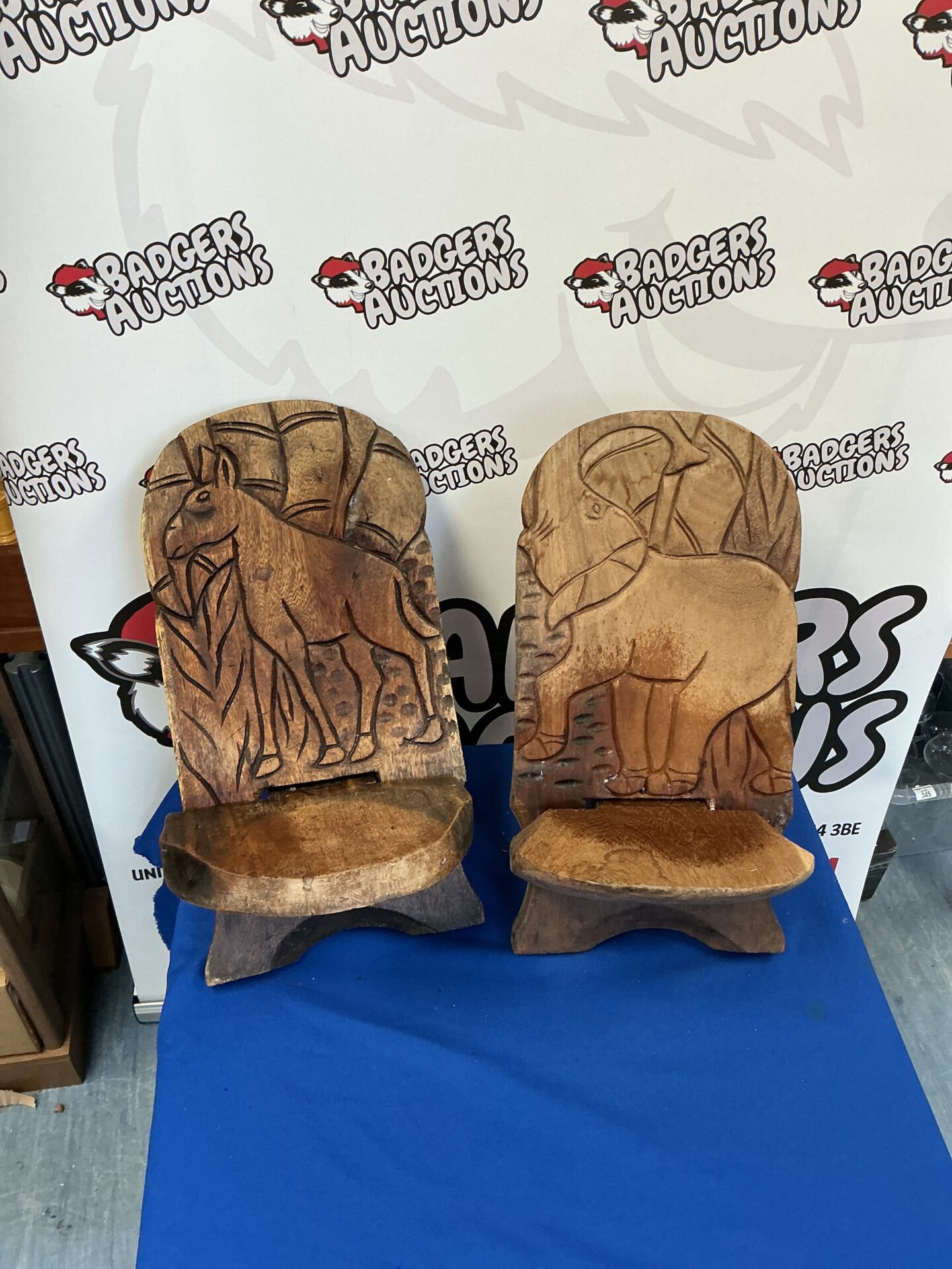265 Hand Carved Child’s Seats – Vintage Folk Art