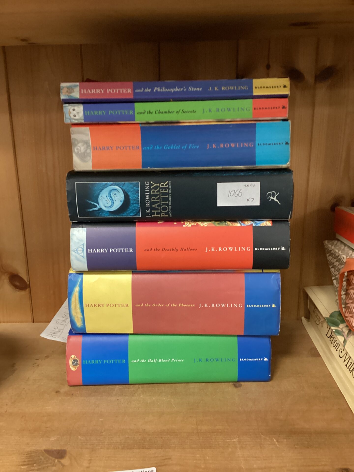 520 collection 7 1st edition harry potter books inc 11 owls print error