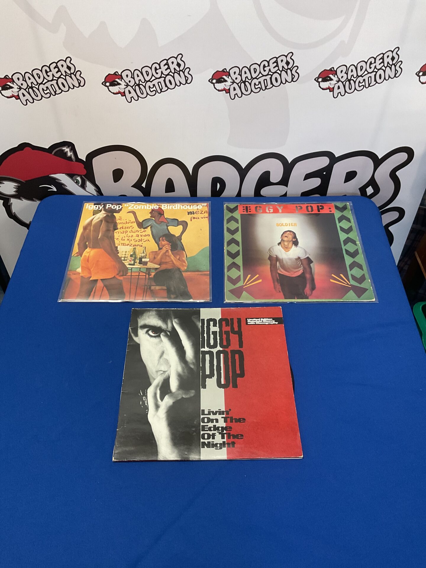 193 Trio of Iggy Pop LPs