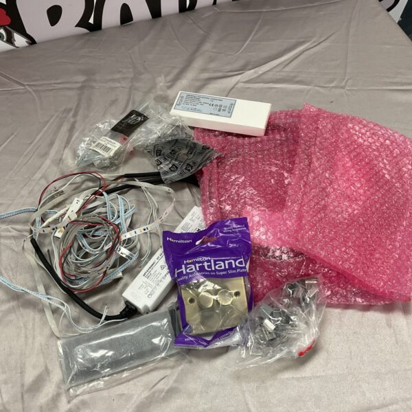 Box of mixed items inc LED light strips & others