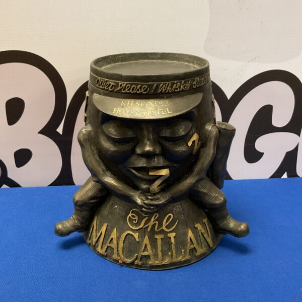 Vintage Macallan ice bucket with Kilsynd Hotel branding.