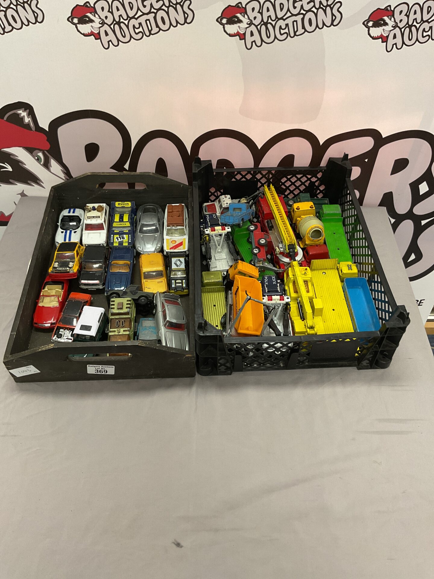369 Two boxes of mixed diecast models inc corgi