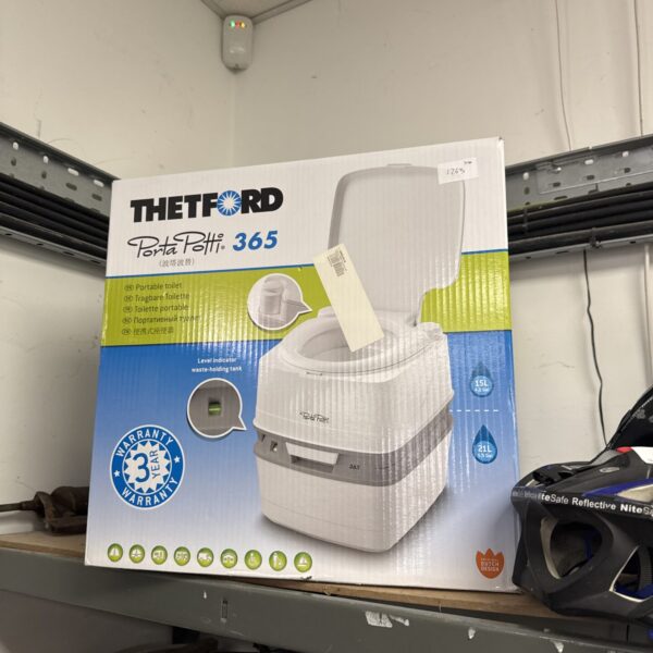 Thetford Porta Potti 365 camping toilet in used condition.