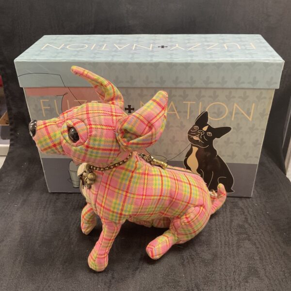 Fuzzy Nation puppy handbag in original packaging.