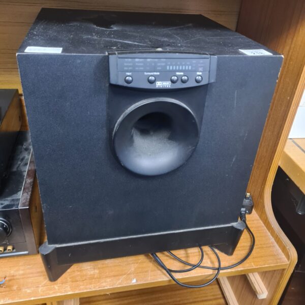 Black JBL Simply Cinema subwoofer with front panel visible.