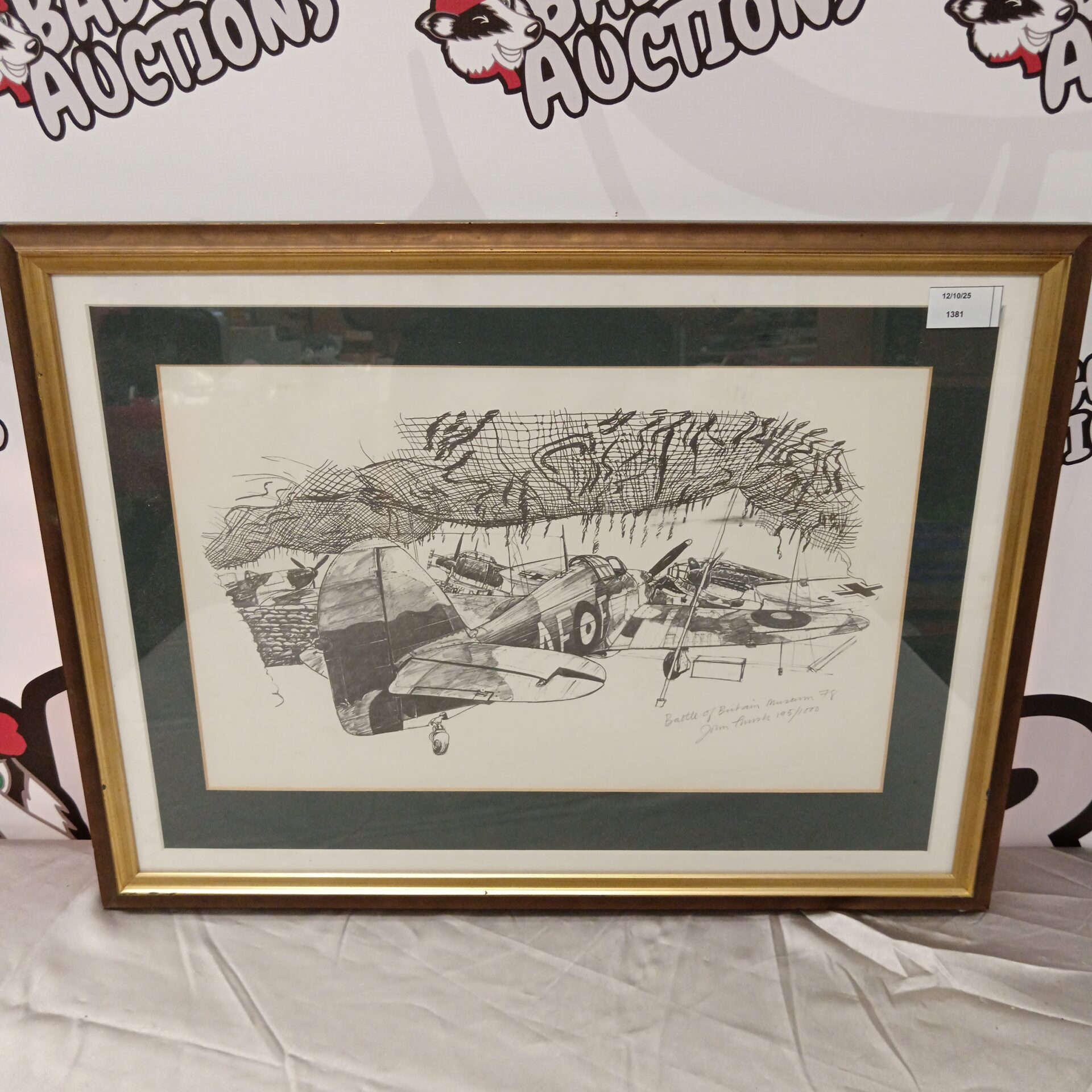 773 battle of britain museum john thirsk ltd edition Hurricane print
