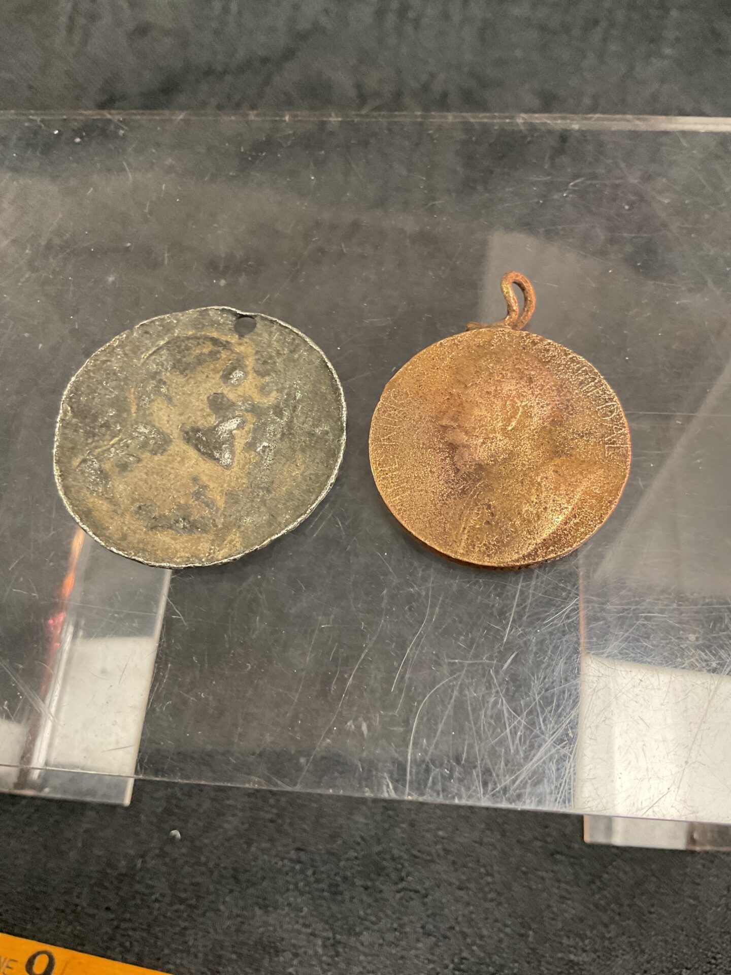1009 A white metal coin? And London bronze attendance medal