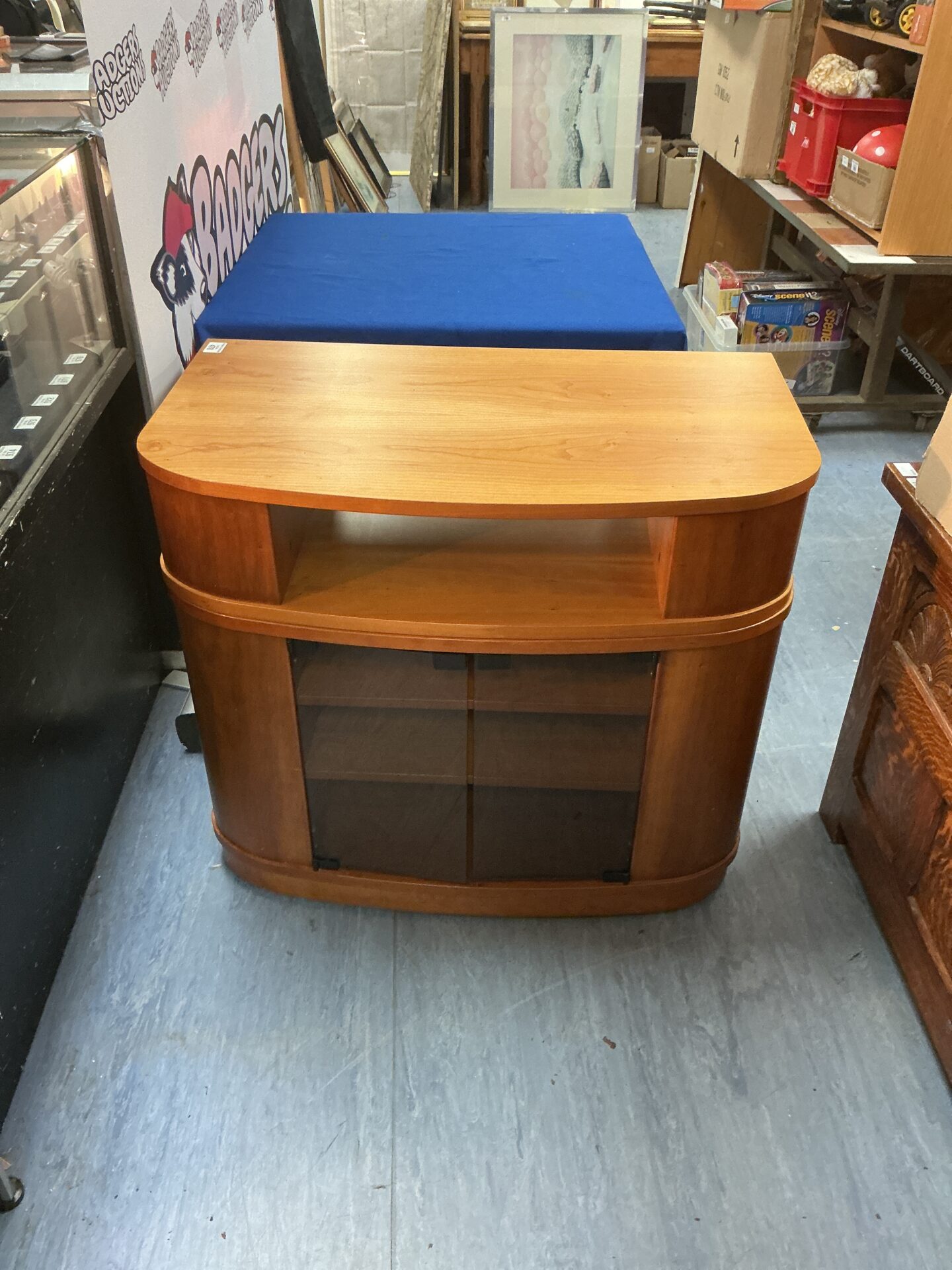 521 Mobley Danish made TV Cabinet with rotating top