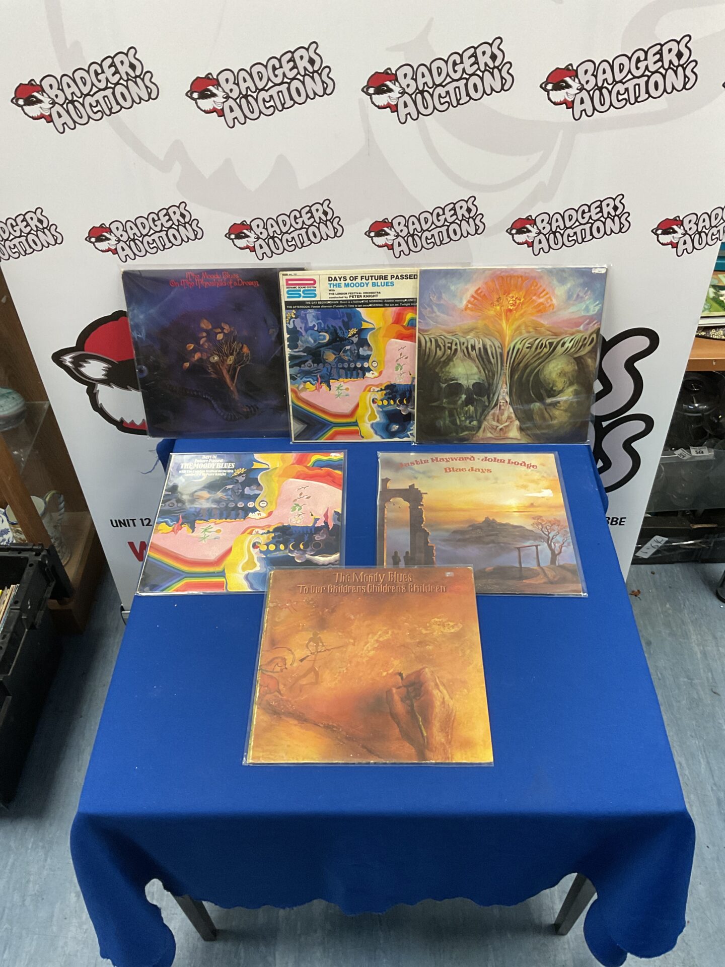112 Collection of Moody Blues and Justin Hayward LPs